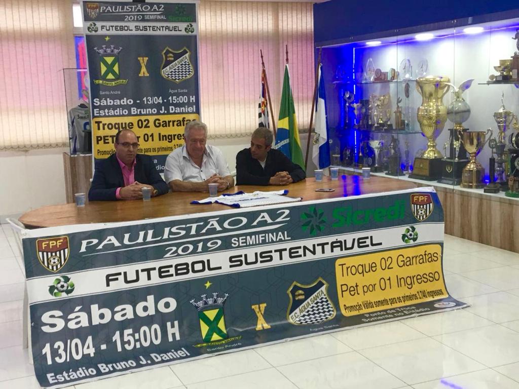 Paulista A2: Futebol Sustentável mobiliza Santo André para semifinais com Água Santa
