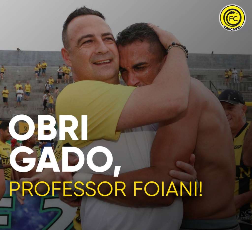 Paulo Foiani se despede do Cascavel, após ótima campanha no Campeonato Paranaense