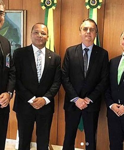 Neymar Pai se encontrou com Bolsonaro. (Foto: Reprodução / Instagram)
