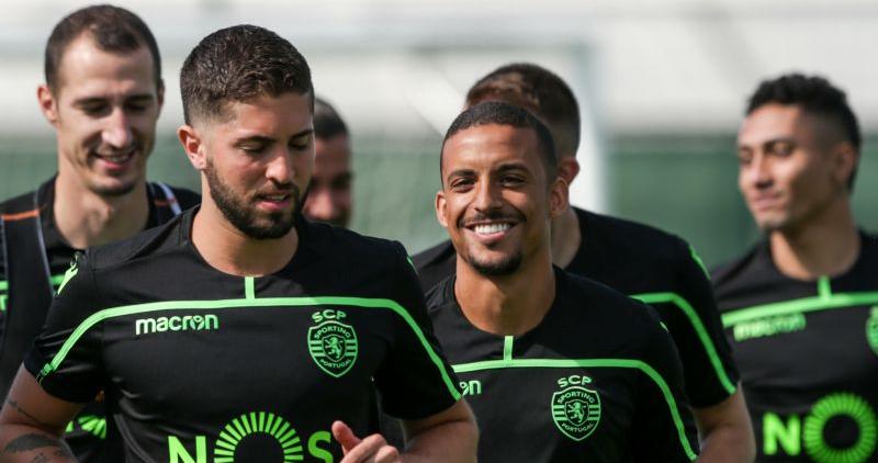 Jatobá (em primeiro plano) pertence ao Sporting. (Foto: Divulgação)