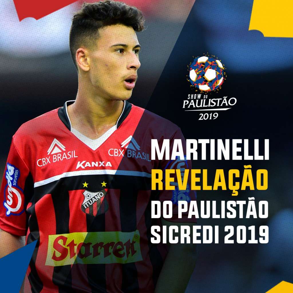 Aos 17 anos, Martinelli encanta adversários e é multi-premiado no Paulistão
