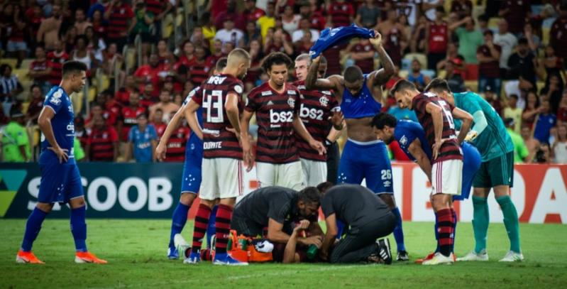 Rodrigo Caio deu um susto no jogo contra Cruzeiro