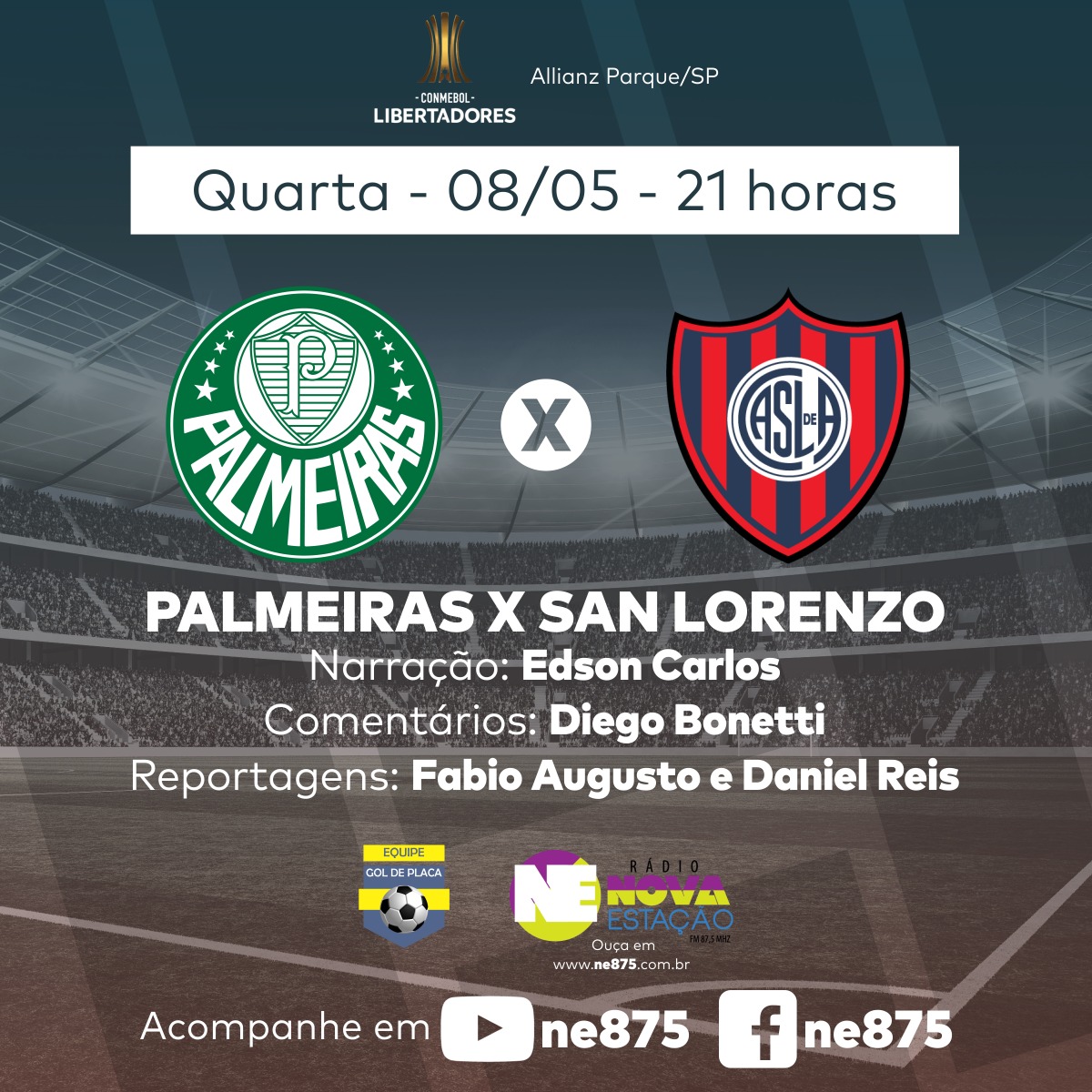 Palmeiras x San Lorenzo – Duelo vale a liderança do Grupo F