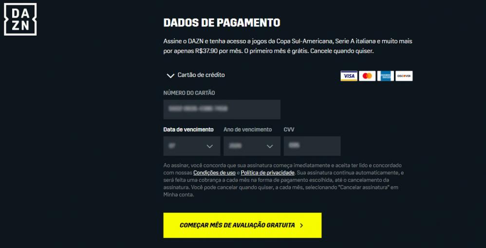 Após o primeiro mês grátis, você pagará apenas R$ 37,90 e poderá cancelar quando quiser!