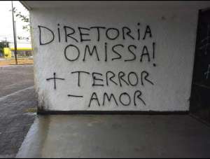 Série C: Estádio do ABC é pichado por torcedores: 'Mais terror, menos amor'