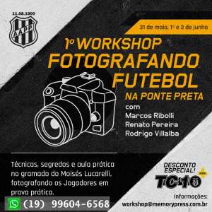 Ponte Preta promove workshop de fotografia com destaque da Copa do Mundo de 2018