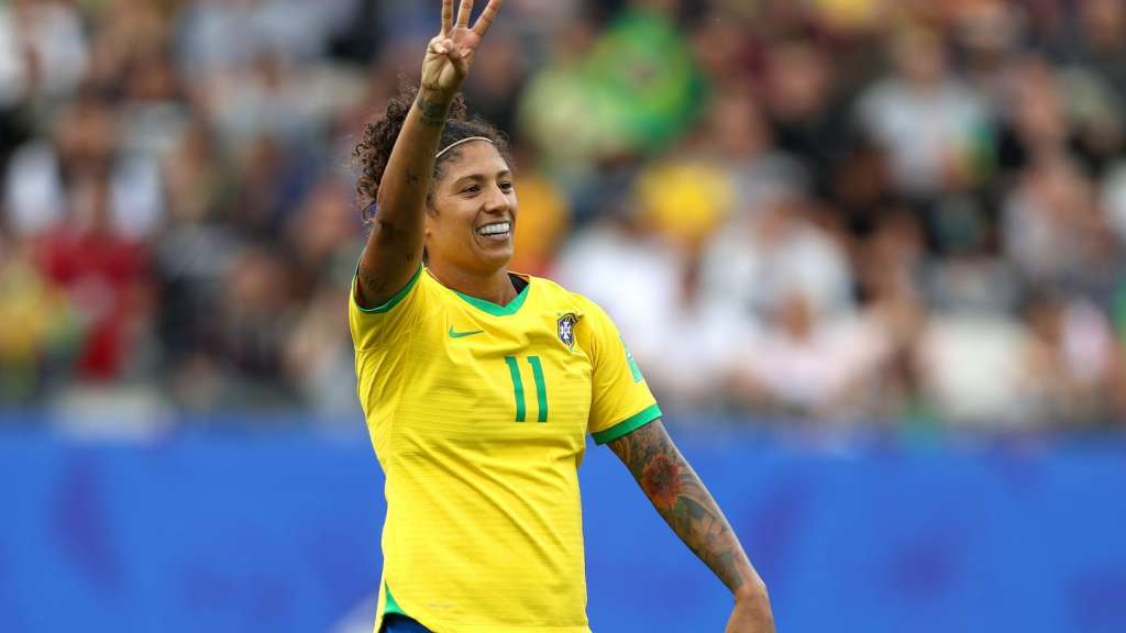 Cristiane marcou três gols na vitória do Brasil em estreia da Copa do Mundo. (Foto: FIFA)