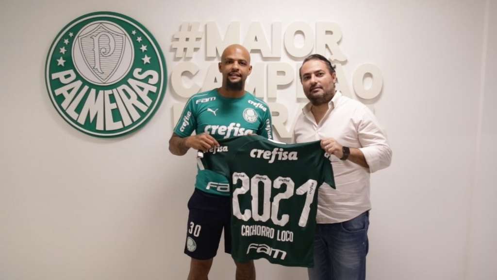 Felipe Melo vestirá a camisa do Palmeiras até 2021 (Foto: Divulgação/Palmeiras)