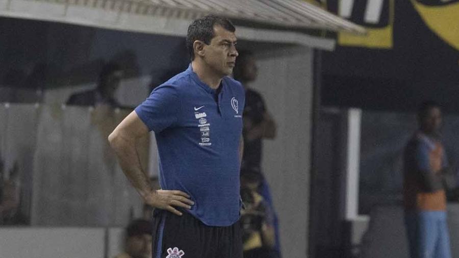 Carille diz ter sido xingado por auxiliar do árbitro em clássico contra o Santos