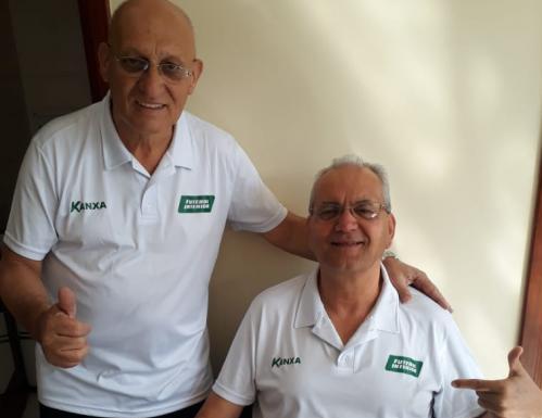 Os experientes André Luis e Ailton Fonseca, da Rádio Mantiqueira, de Poços de Caldas (MG)