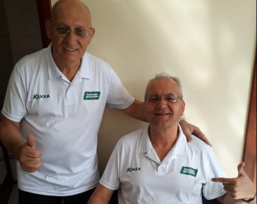 Os experientes André Luis e Ailton Fonseca, da Rádio Mantiqueira, de Poços de Caldas (MG)