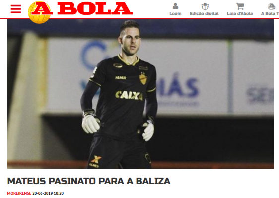 Time português está próximo de contratar goleiro de clube paulista da Série B