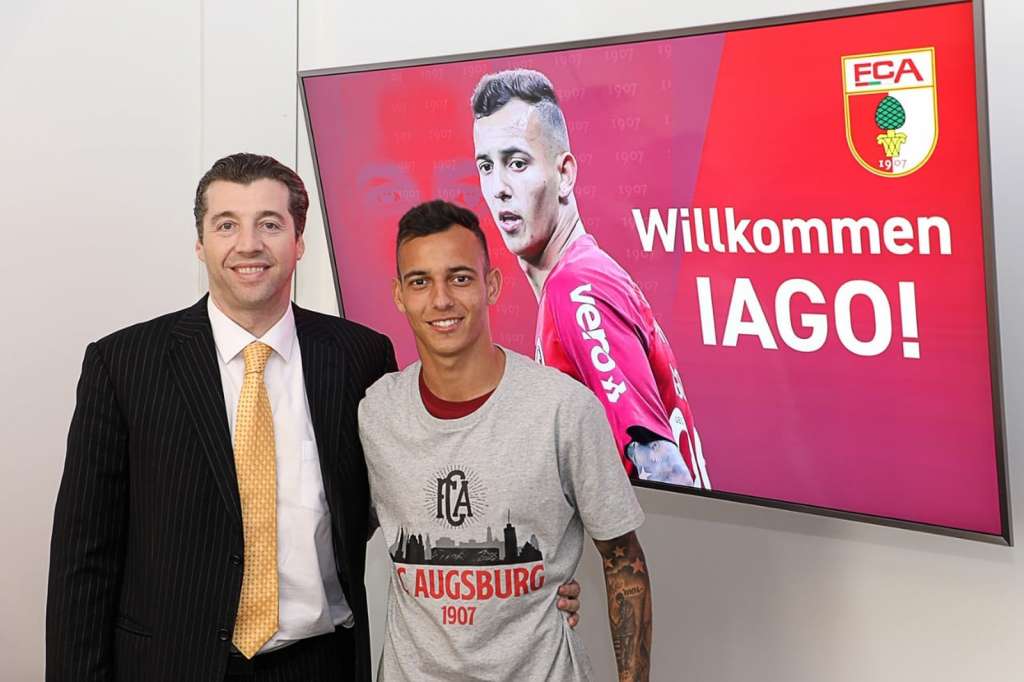 Iago vai jogar na próxima temporada do futebol europeu. (Foto: Divulgação/FC Augsburg)