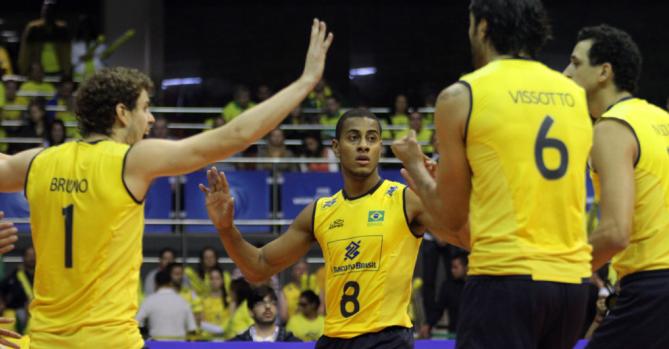 Vôlei: Em Cuiabá, Brasil bate Alemanha no tie-break e segue em 2º na Liga das Nações