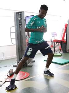 Novo reforço faz primeiro treino no Palmeiras e conhece o elenco