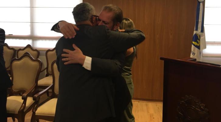 Dirigentes de times do interior enaltecem convênio firmado entre a FPF e o TRT-15 (Foto: Lucas Badan)