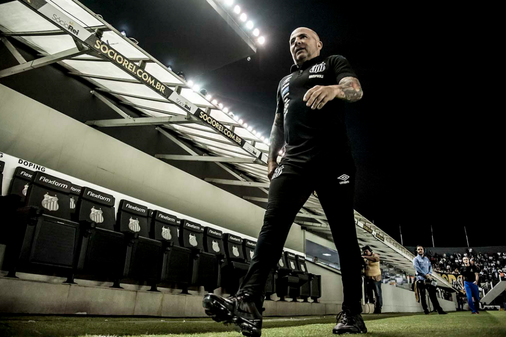 Sampaoli foi elogiado pelo reforço. (Foto: Divulgação/Santos)