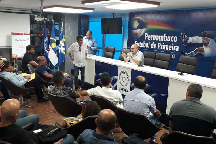 Clubes estiveram presentes nas reuniões do Campeonato Pernambucano Sub-20 e Série A2 (Foto: Divulgação/Twitter @fpfpe) - Divulgação/Twitter @fpfpe