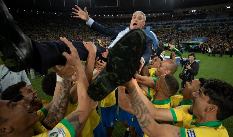 Tite se consagrou campeão da Copa América - Lucas Figueiredo/CBF
