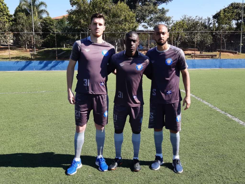 Zagueiro Luiz Demathe, lateral-esquerdo Bruno Franco e lateral Mateus Augusto são as novidades do Guarulhos para a segunda fase (Foto: Gabriel Oliveira/Guarulhos)