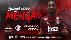Flamengo anuncia a contratação de Gerson, ex-Fluminense, por quase R$ 50 milhões