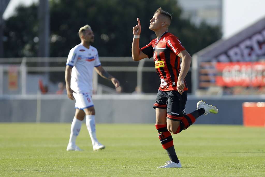 Angelotti marcou duas vezes na vitória do Ituano. (Foto: Daniel Vorley / Ituano FC)