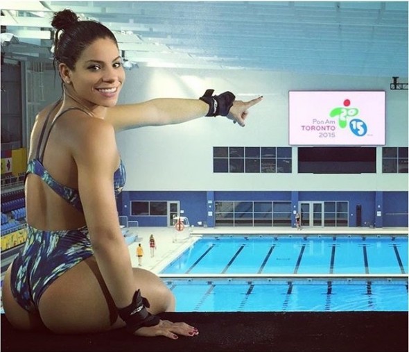 Ingrid e Isaac ficam em último lugar na plataforma sincronizada do Mundial