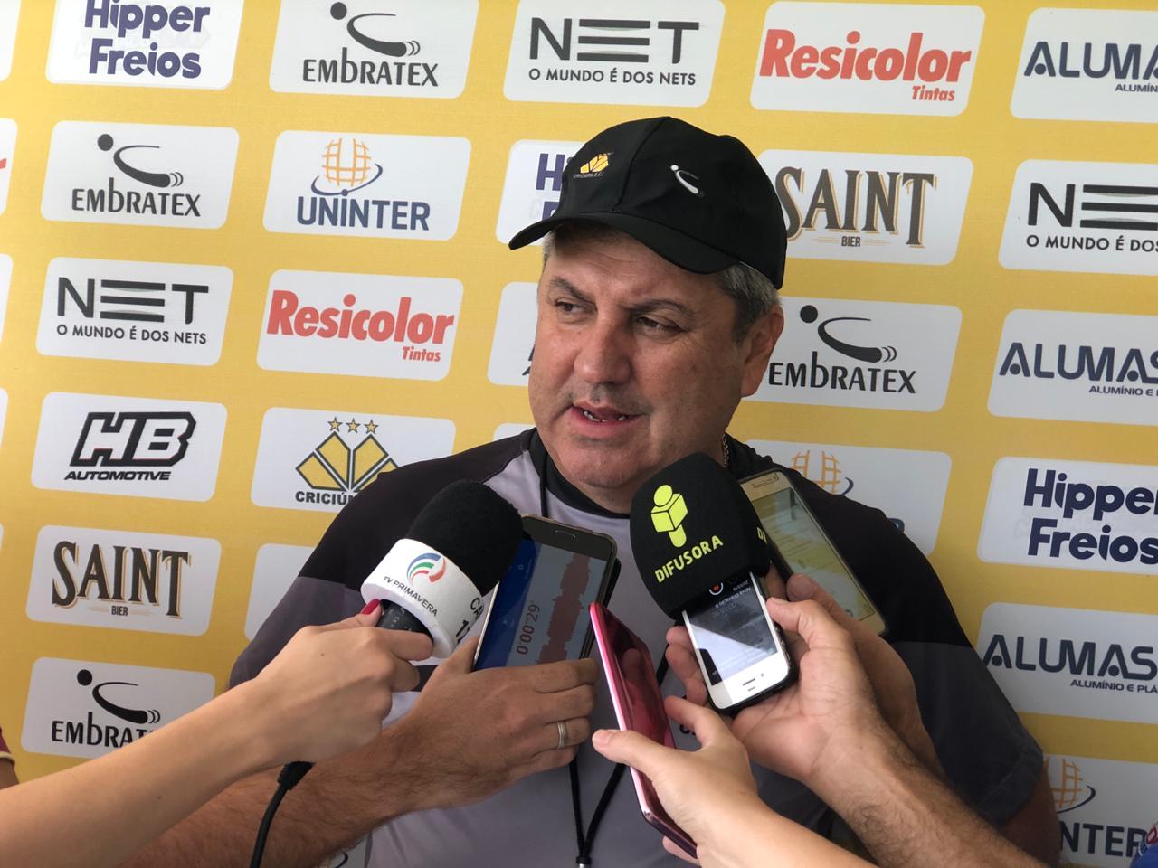 Série B: Dois jogos seguidos no nordeste preocupam Gilson Kleina no Criciúma