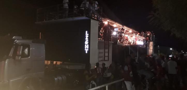 Trio elétrico animou o acesso da Jacuipense na Bahia