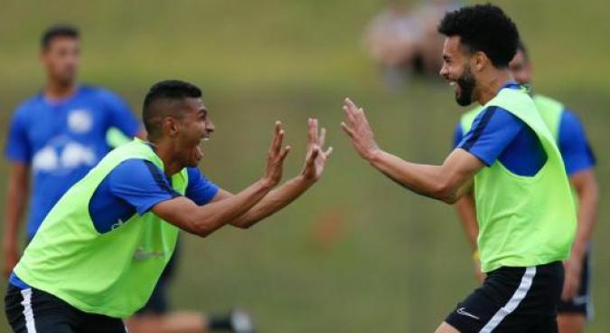 Rachão descontraído no Bragantino
