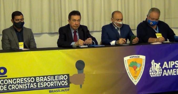 Mesa Diretora do 45º Congresso Brasileiro de Cronistas Esportivos realizado em Brasília-DF - Divulgação