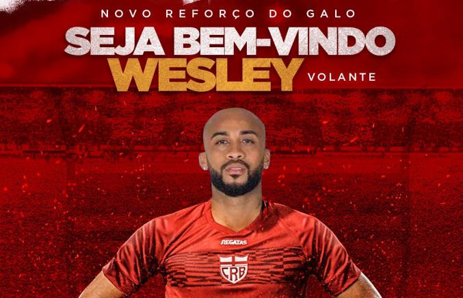 Wesley foi oficializado pelo CRB. (Foto: Divulgação)
