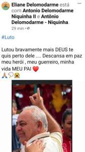 LUTO: Presidente de honra do Olímpia morre em decorrência da covid-19