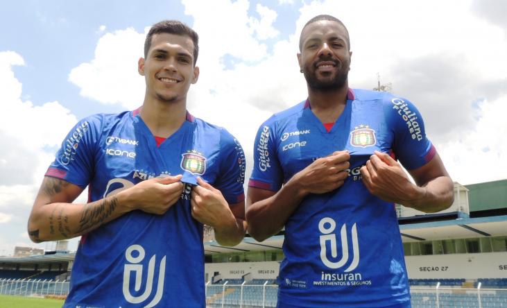 Julio Santana e Polidoro são os novos reforços do São Caetano (Foto: Fabrício Cortinove)