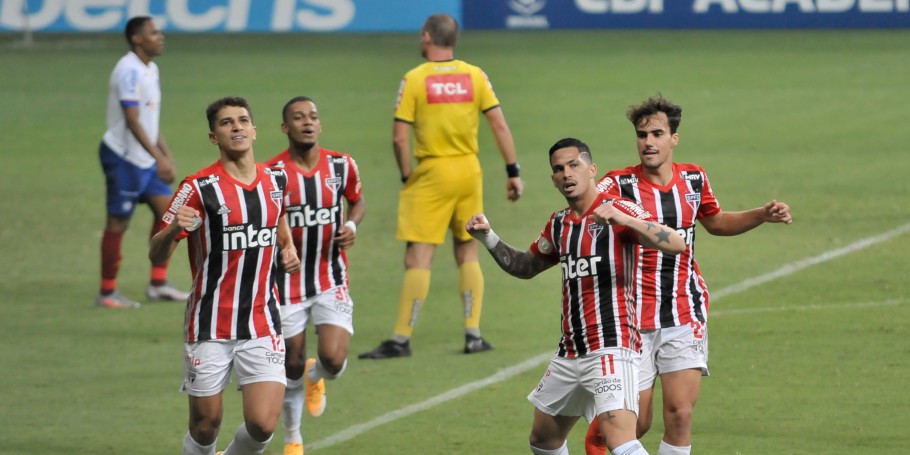 Em Salvador, o São Paulo fez 3 a 1 no Bahia