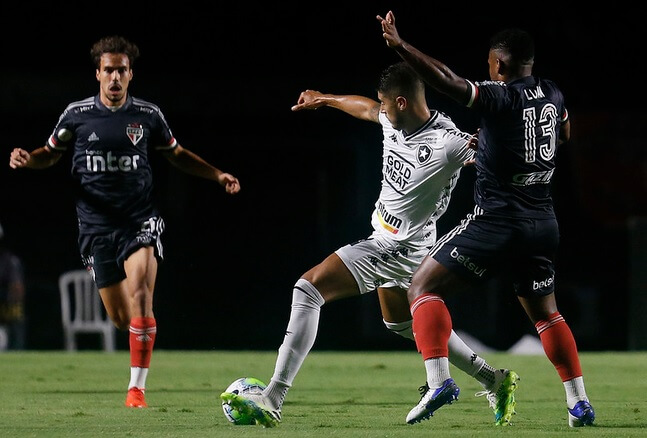 São Paulo passou fácil pelo Botafogo (Foto: Vítor Silva/Botafogo)