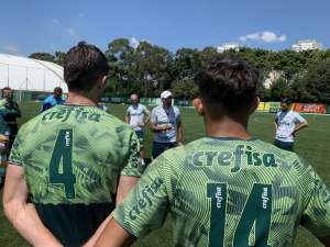 Luiz Adriano e Gustavo Gómez treinam e devem reforçar o Palmeiras no sábado