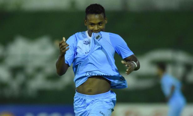 Igor Paixão comemora o gol da vitória londrinense no Rio Grande do Sul (Foto: Gustavo Oliveira/LEC) Igor Paixão comemora o gol da vitória londrinense no Rio Grande do Sul (Foto: Gustavo Oliveira/LEC)