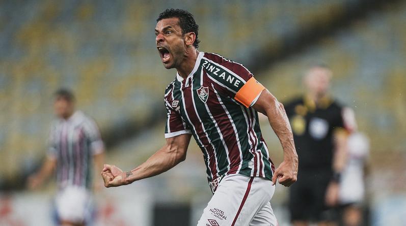 Fred comemora gol de empate diante do São Paulo - Lucas Merçon/Fluminense F.C