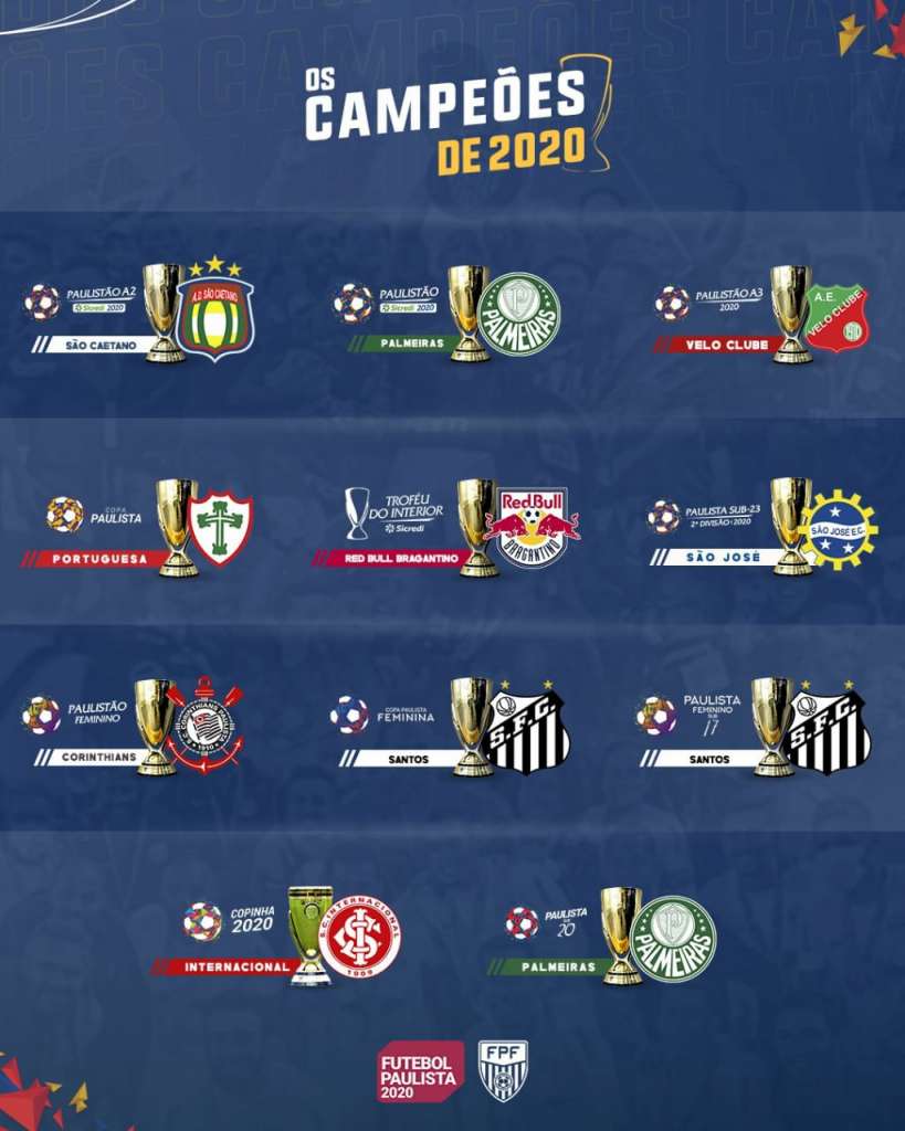 Os campeonatos entregues pela FPF