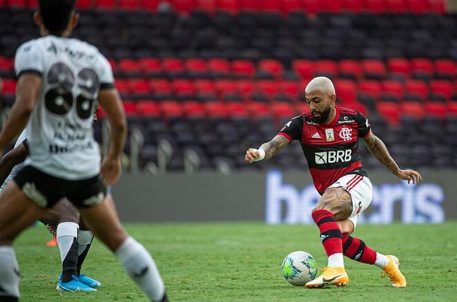 Gabigol entrou no decorrer do jogo, mas pouco fez (Foto: Alexandre Vidal/Flamengo) Gabigol entrou no decorrer do jogo, mas pouco fez (Foto: Alexandre Vidal/Flamengo)