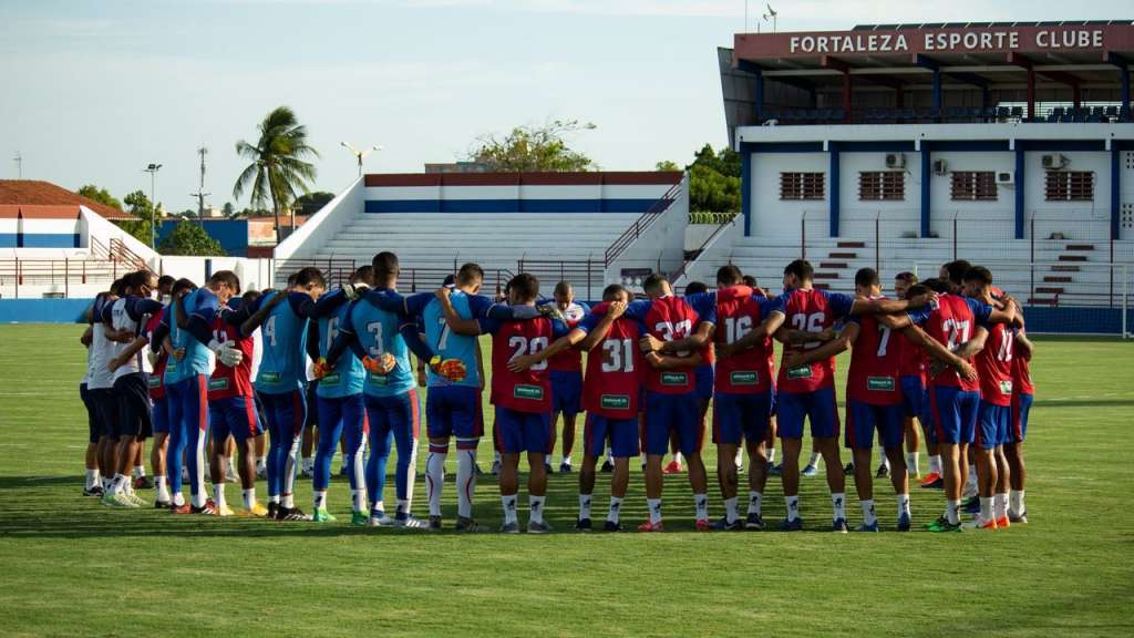 Elenco do Fortaleza tem 12 casos de Covid-19 confirmados. Foto: Bruno Oliveira/Fortaleza 