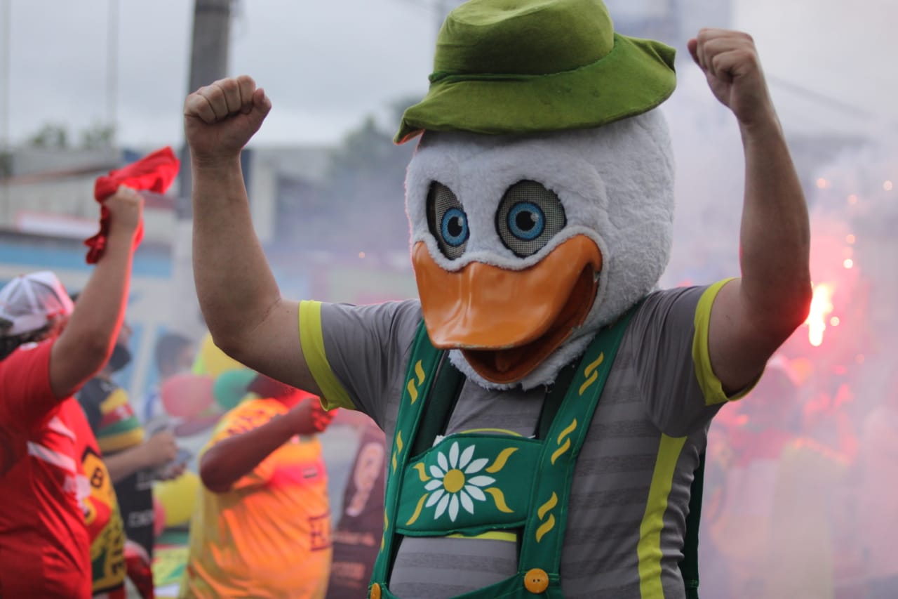 Série C: Torcida faz festa antes de jogo decisivo: ‘Vamos subir Brusque’. Vídeo!