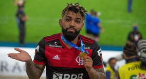 Gabigol ironiza birra por ter ficado no banco do Flamengo: 
