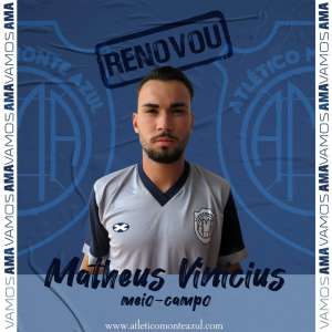 Paulista A2: Monte Azul renova com volante revelado pelo Palmeiras