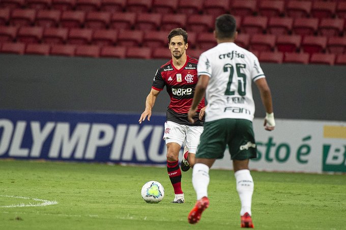 Machucado, Rodrigo Caio desfalca Flamengo, domingo, em Curitiba, contra Athletico