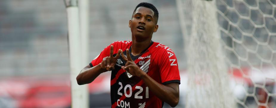 Abner fez o gol que abriu o placar na Arena da Baixada - Foto: José Tramontin/athletico.com.br -  Foto: José Tramontin/athletico.com.br