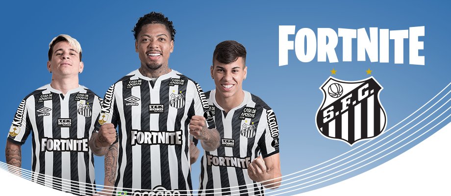 Santos terá o jogo eletrônico Fortnite como patrocinador master na final