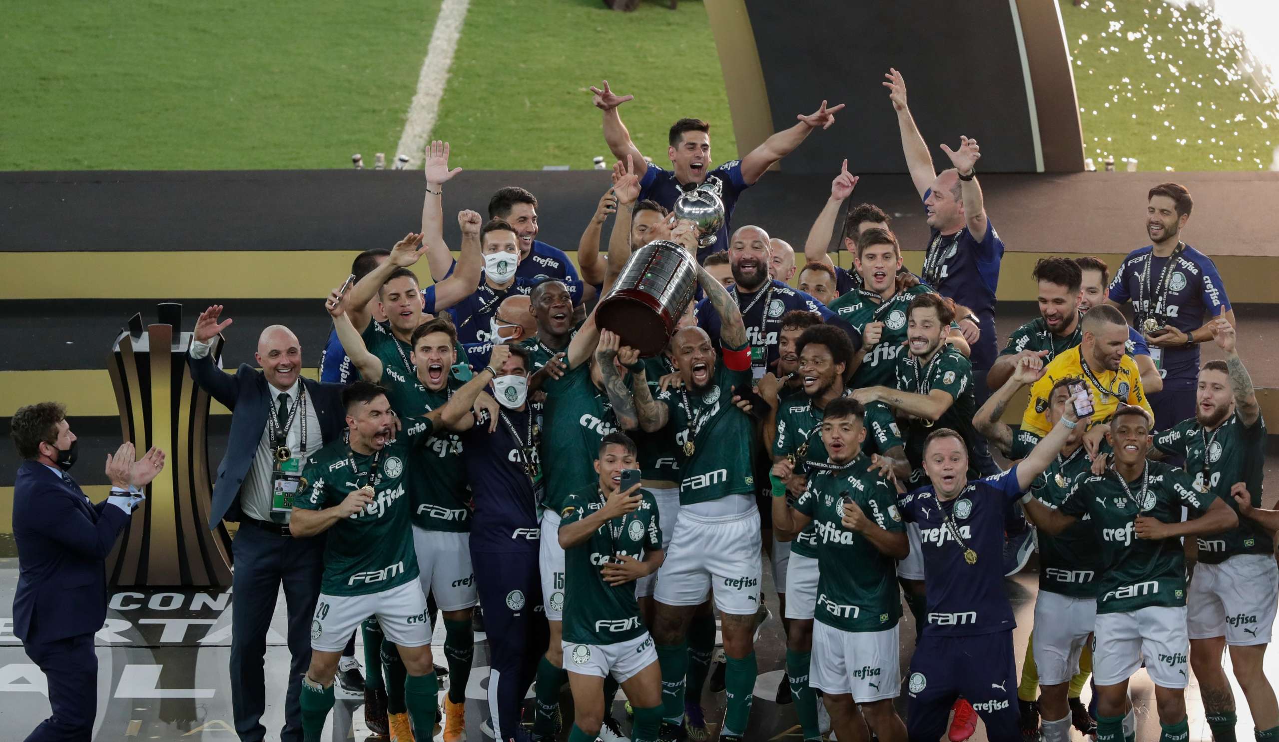Herói do título do Palmeiras na Libertadores comemora dia inesquecível: ‘Na história’
