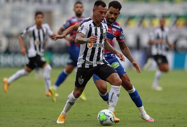 Vargas marcou o segundo gol do Galo (Foto: Pedro Souza/Atlético-MG)